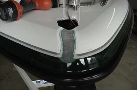 Inlaid Gel-Coat Repair