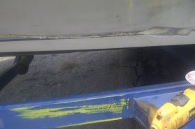 Inlaid Gel-Coat Multi Color Stripe Repair